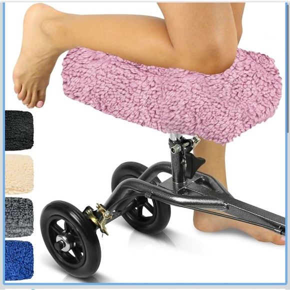 Pink Knee Scooter Pad Cover - Picture 1 of 5